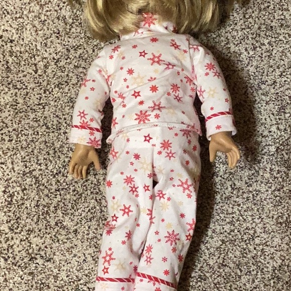 American Girl 18” doll pajamas Holliday Christmas pajamas button down - Picture 2 of 2